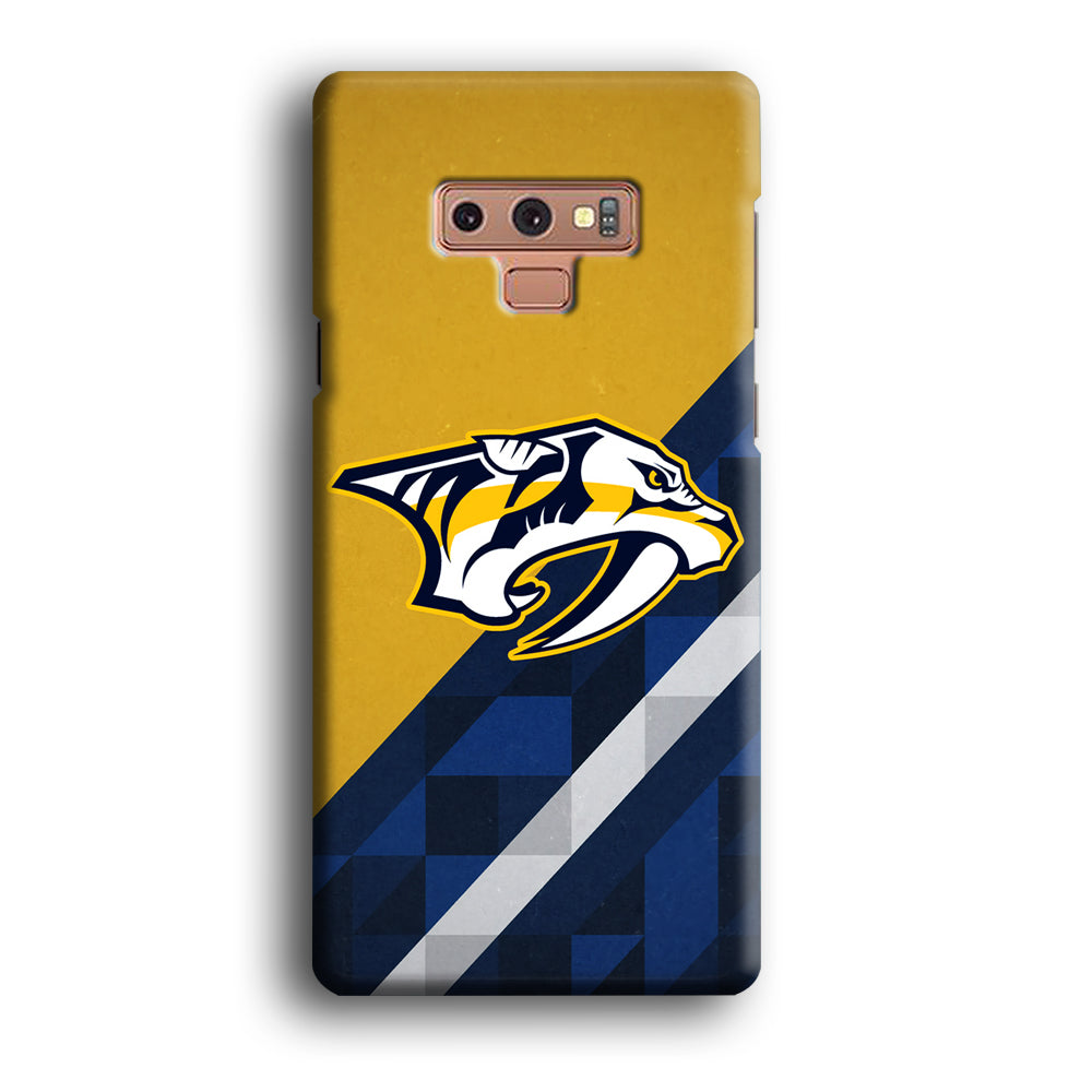 Nashville Predators Abstract Pattern Samsung Galaxy Note 9 Case