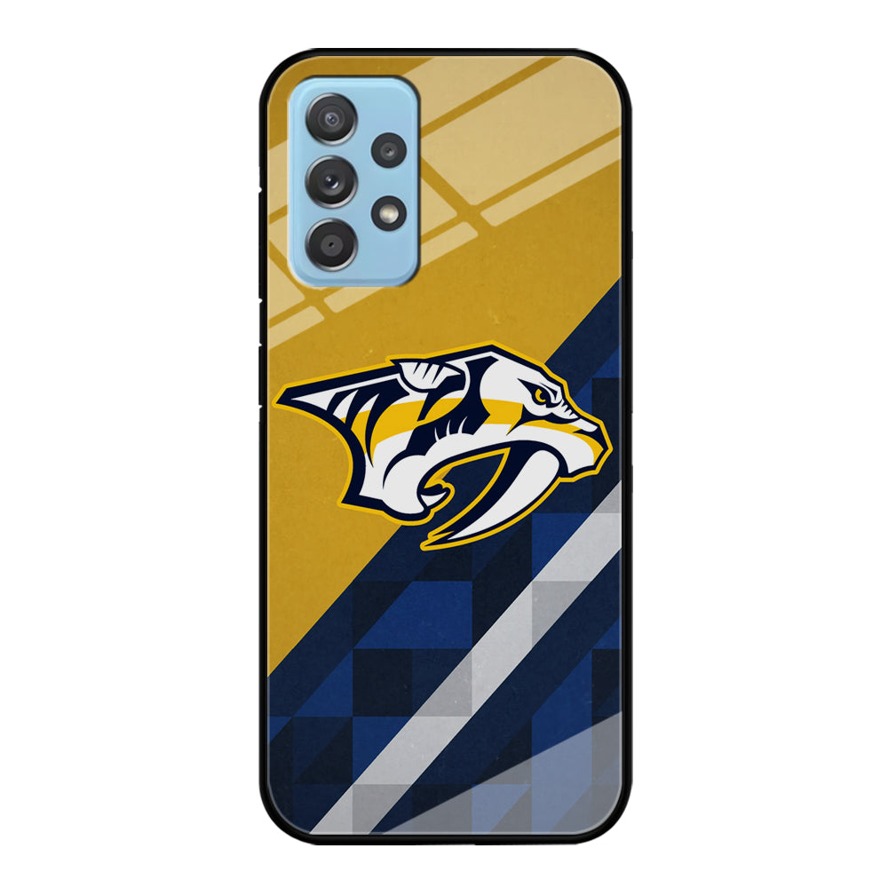 Nashville Predators Abstract Pattern Samsung Galaxy A72 Case