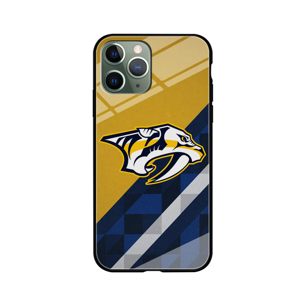 Nashville Predators Abstract Pattern iPhone 11 Pro Case ezzyst