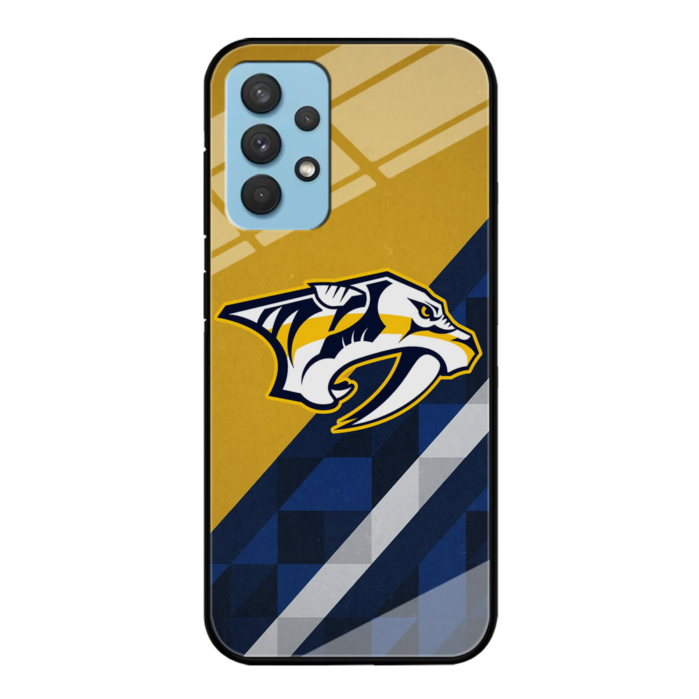 Nashville Predators Abstract Pattern Samsung Galaxy A32 Case