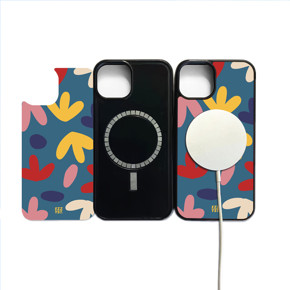Natural Form Colorful Flower Petals Magsafe iPhone Case