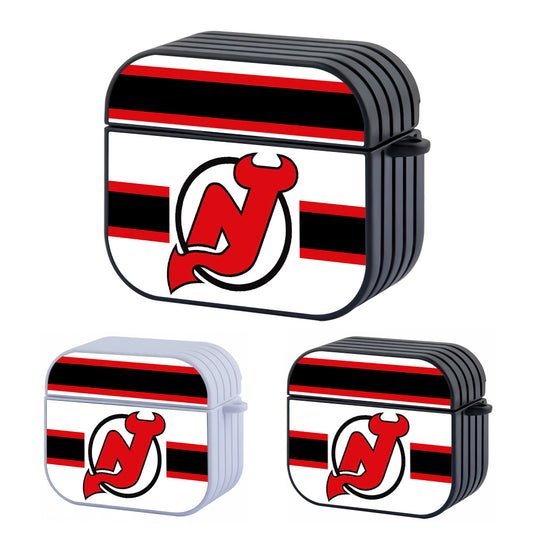 New Jersey Devils Team Hard Plastic Case Cover For Apple Airpods 3