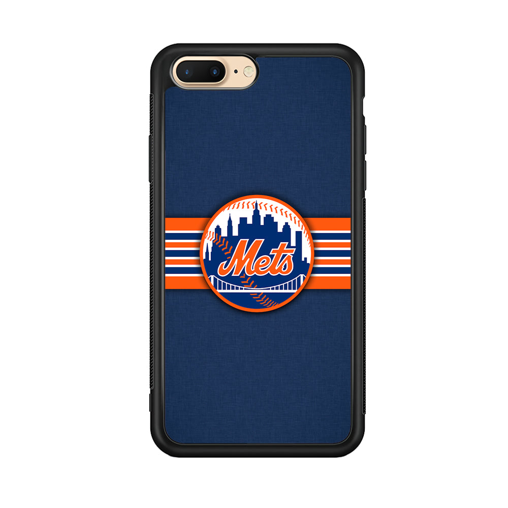 New Mets Stripe And Logo iPhone 7 Plus Case