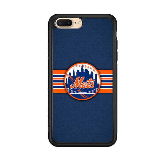 New Mets Stripe And Logo iPhone 7 Plus Case