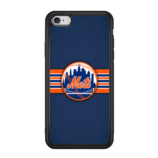 New Mets Stripe And Logo iPhone 6 Plus | 6s Plus Case