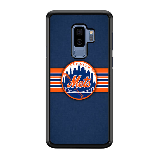 New Mets Stripe And Logo Samsung Galaxy S9 Plus Case