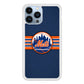 New Mets Stripe And Logo iPhone 14 Pro Case
