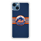 New Mets Stripe And Logo iPhone 15 Plus Case