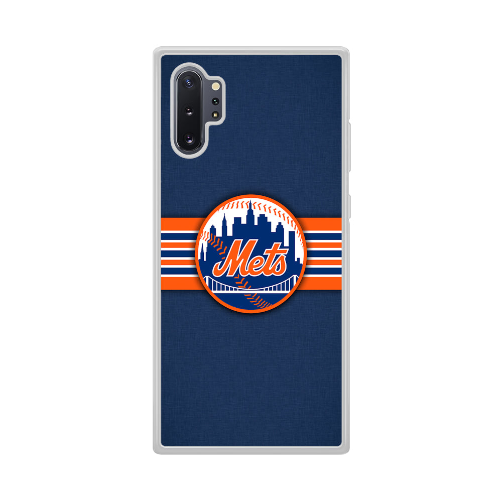 New Mets Stripe And Logo Samsung Galaxy Note 10 Plus Case