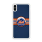 New Mets Stripe And Logo iPhone X Case