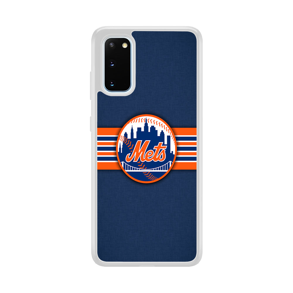 New Mets Stripe And Logo Samsung Galaxy S20 Case