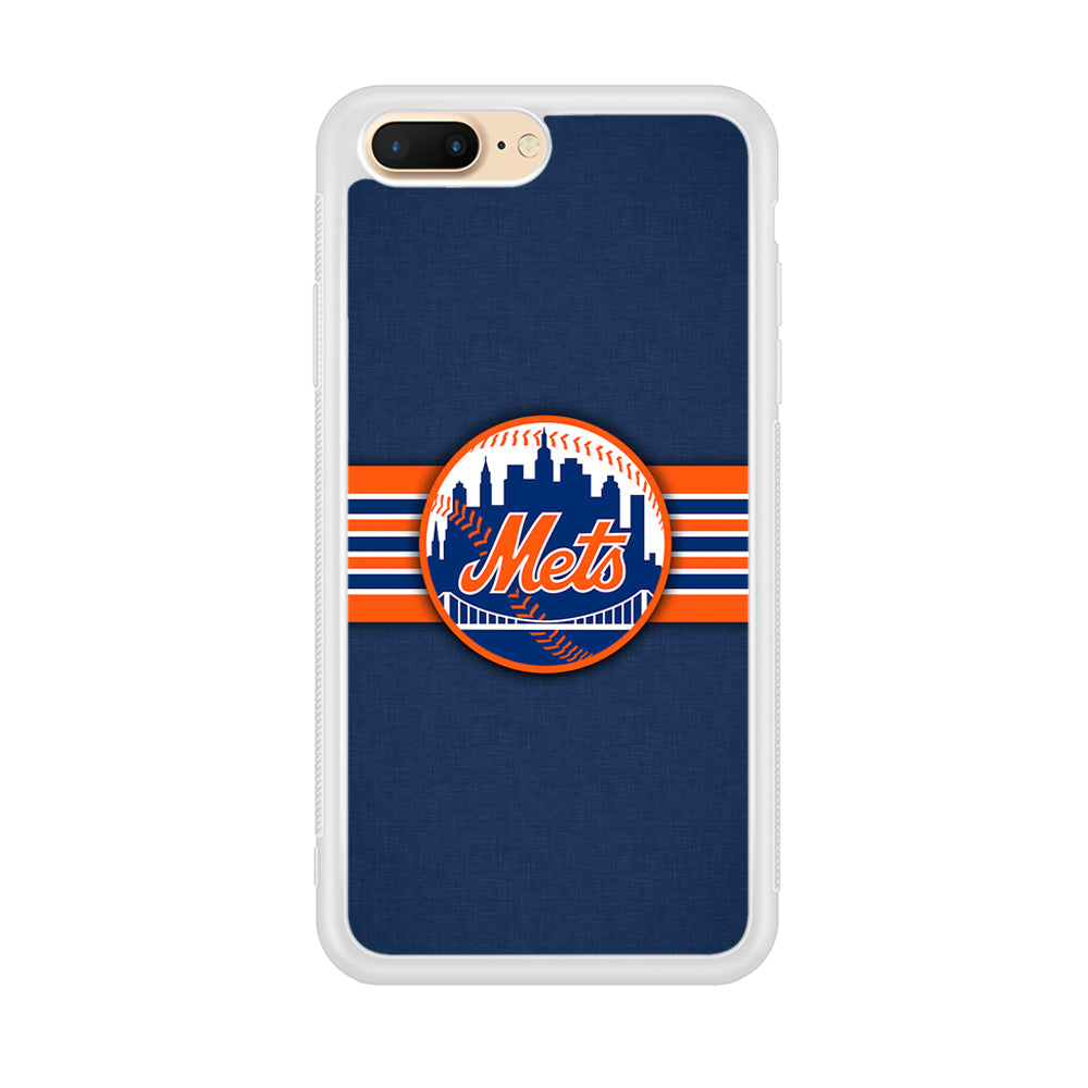 New Mets Stripe And Logo iPhone 8 Plus Case