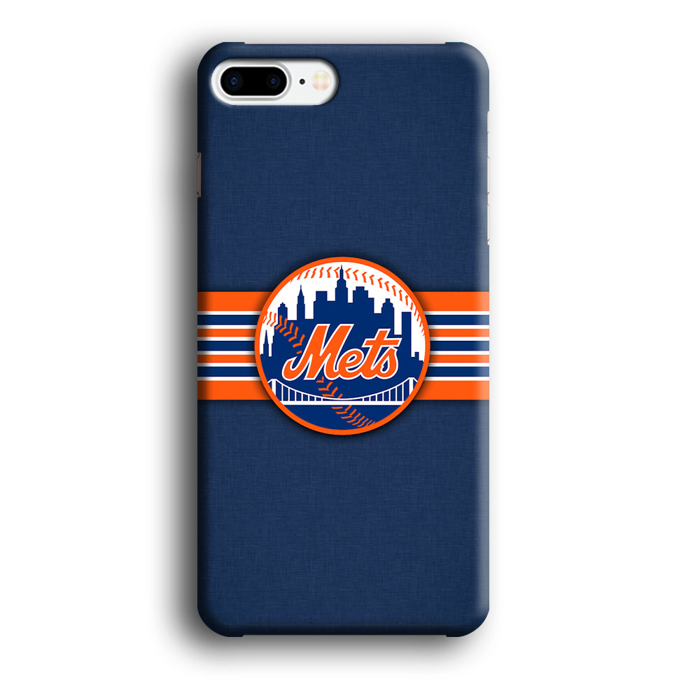 New Mets Stripe And Logo iPhone 8 Plus Case