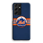 New Mets Stripe And Logo Samsung Galaxy S21 Ultra Case