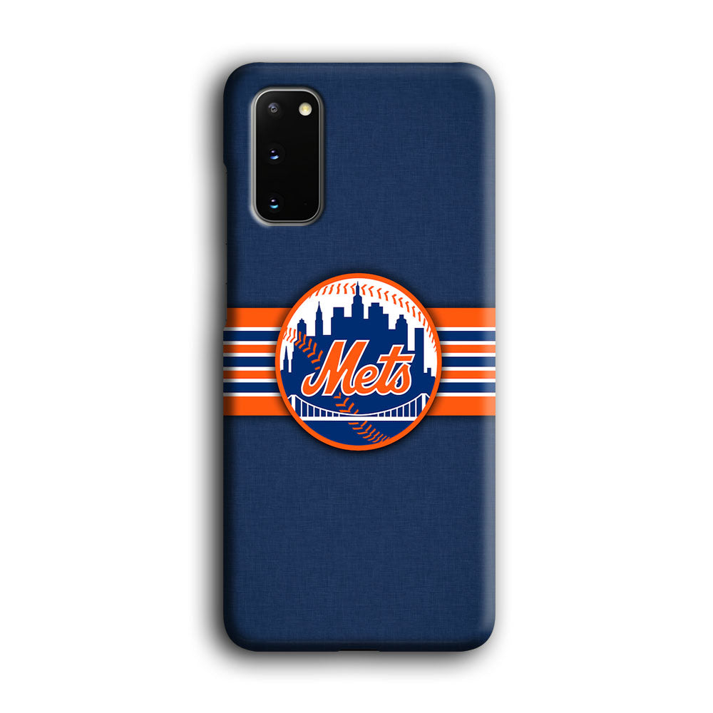 New Mets Stripe And Logo Samsung Galaxy S20 Case
