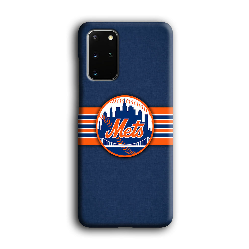 New Mets Stripe And Logo Samsung Galaxy S20 Plus Case