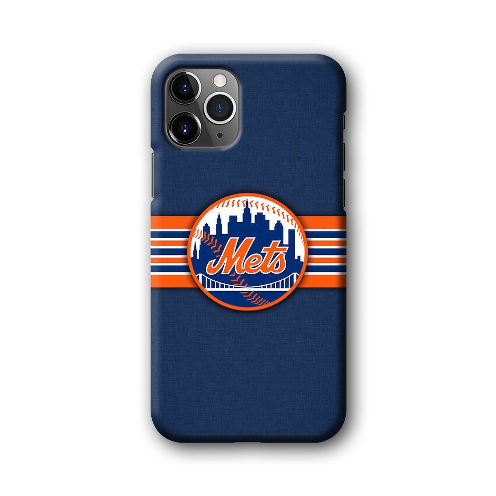 New Mets Stripe And Logo iPhone 11 Pro Max Case