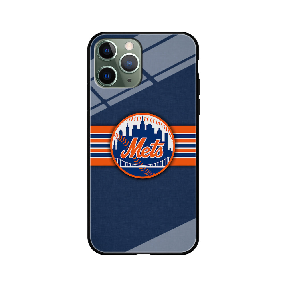 New Mets Stripe And Logo iPhone 11 Pro Max Case