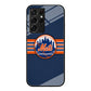 New Mets Stripe And Logo Samsung Galaxy S21 Ultra Case