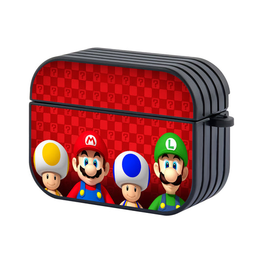 New Super Mario Bros Hard Plastic Case Cover For Apple Airpods Pro 2 - Ezzystore