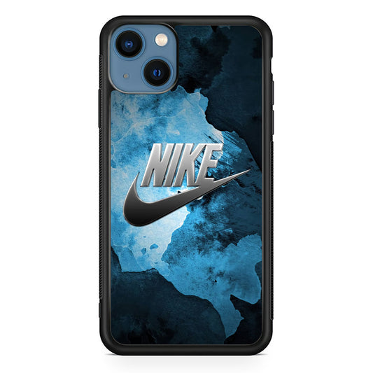 Nike Blue Marble Symbol iPhone 15 Plus Case