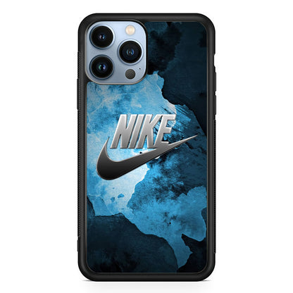 Nike Blue Marble Symbol iPhone 15 Pro Case