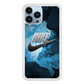 Nike Blue Marble Symbol iPhone 15 Pro Case