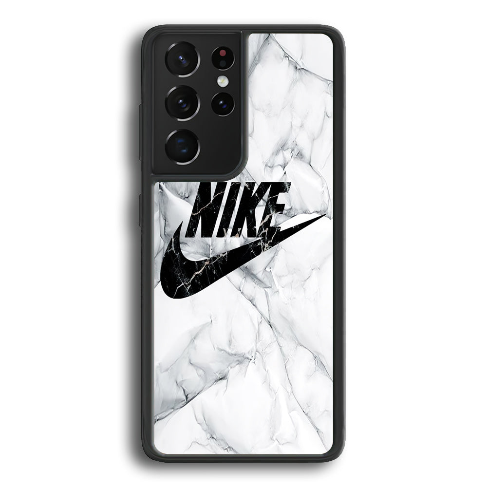 Nike Marble Double Layer Samsung Galaxy S22 Ultra Case - Ezzystore