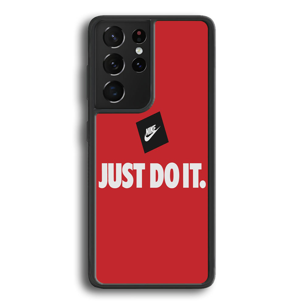 Nike Just do It Candy Red Samsung Galaxy S22 Ultra Case - Ezzystore