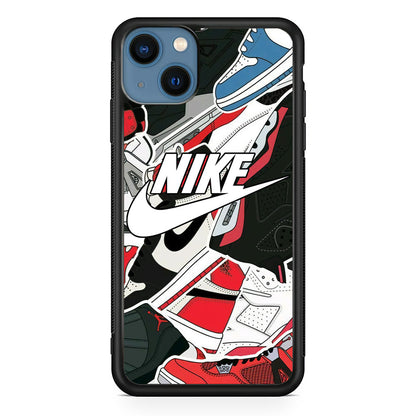 Nike Logo Shoes iPhone 15 Case