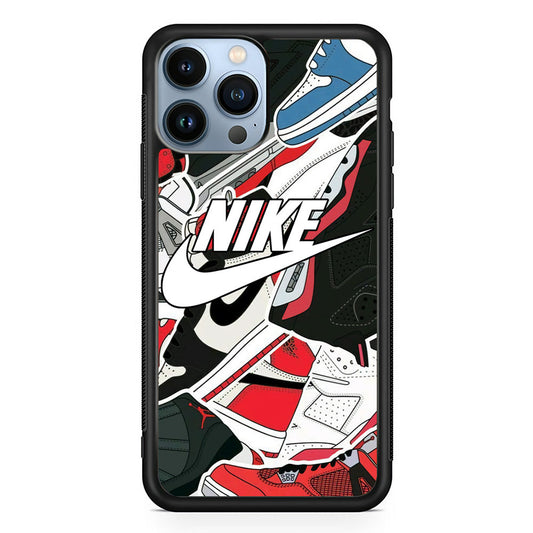 Nike Logo Shoes iPhone 14 Pro Max Case