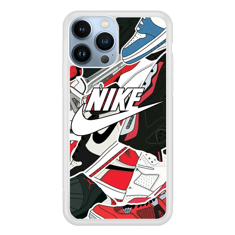 Nike Logo Shoes iPhone 14 Pro Max Case
