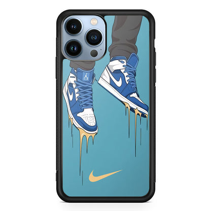 Nike Shoes Blue Outfit iPhone 14 Pro Max Case