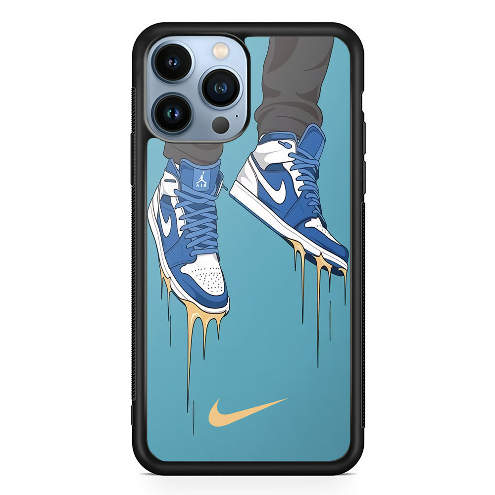 Nike Shoes Blue Outfit iPhone 15 Pro Case