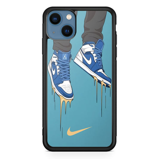 Nike Shoes Blue Outfit iPhone 14 Case
