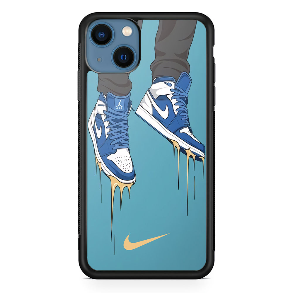 Nike Shoes Blue Outfit iPhone 15 Case