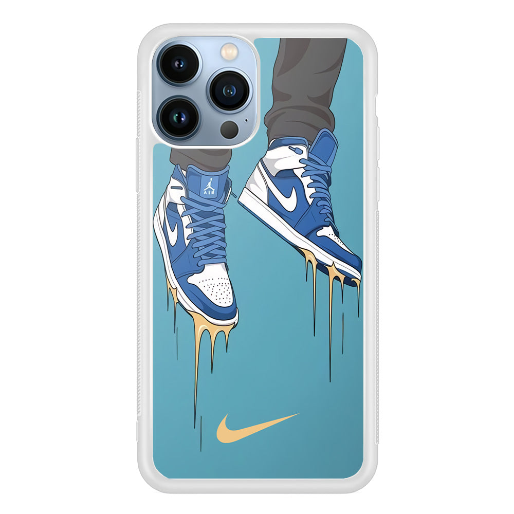 Nike Shoes Blue Outfit iPhone 14 Pro Max Case