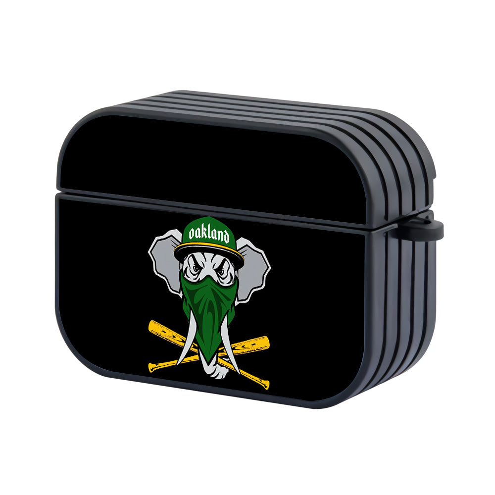 Oakland Athletics Mascot of Team Hard Plastic Case Cover For Apple Airpods Pro