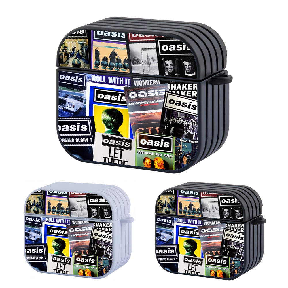 Oasis Cover Album Collage Hard Plastic Case Cover For Apple Airpods 3