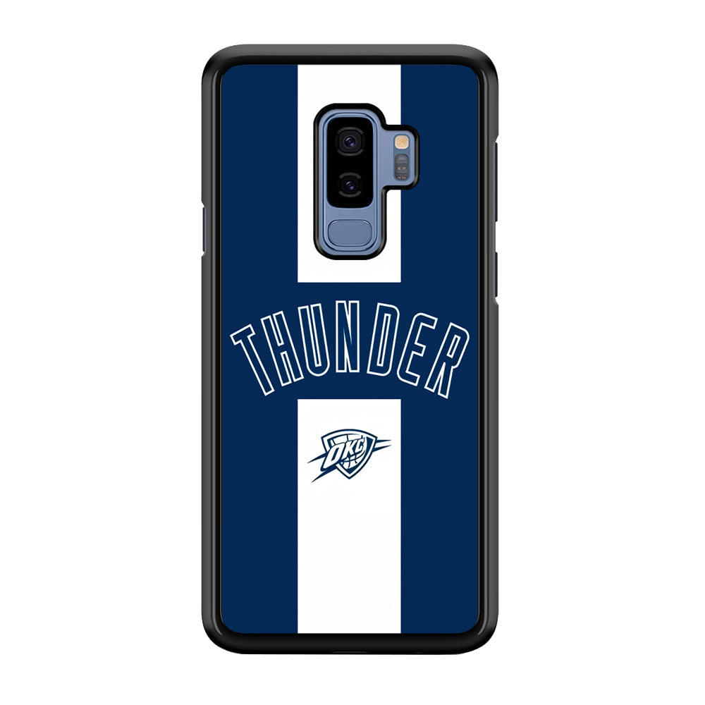 Oklahoma City Thunder Stripe White Samsung Galaxy S9 Plus Case