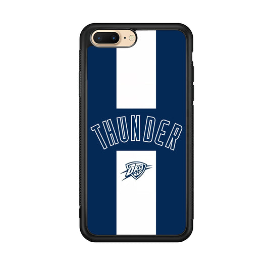 Oklahoma City Thunder Stripe White iPhone 8 Plus Case