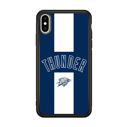 Oklahoma City Thunder Stripe White iPhone XS Case