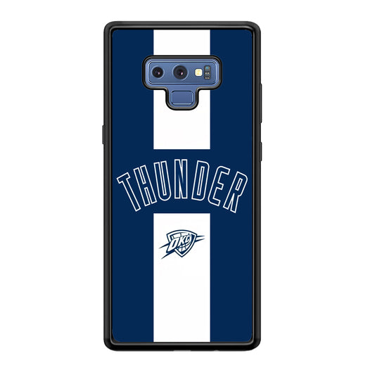 Oklahoma City Thunder Stripe White Samsung Galaxy Note 9 Case