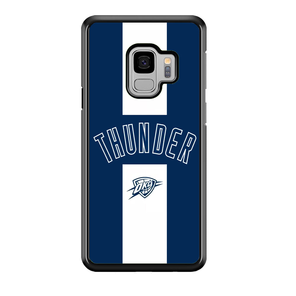 Oklahoma City Thunder Stripe White Samsung Galaxy S9 Case