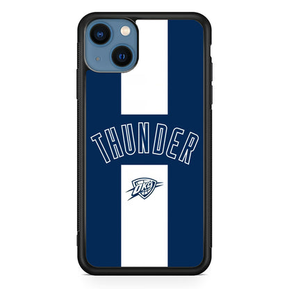 Oklahoma City Thunder Stripe White iPhone 13 Case