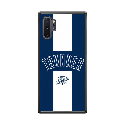 Oklahoma City Thunder Stripe White Samsung Galaxy Note 10 Plus Case