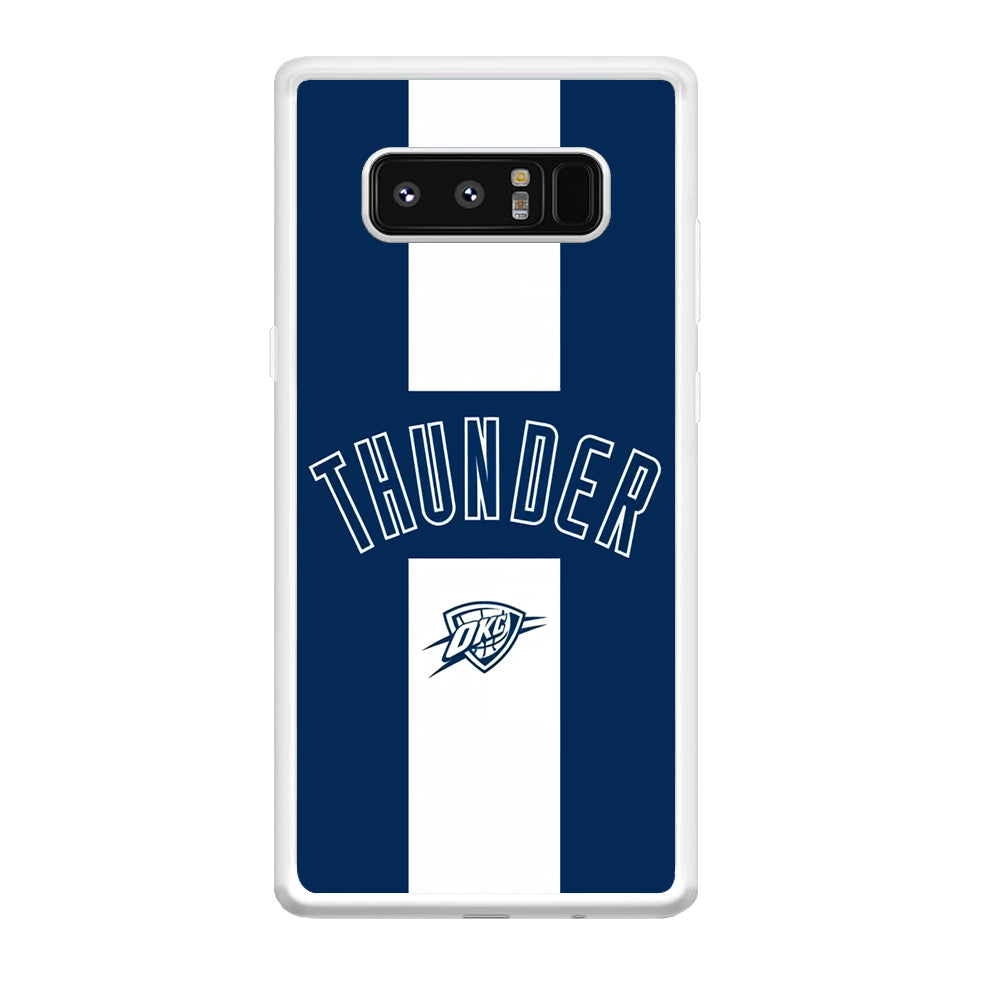 Oklahoma City Thunder Stripe White Samsung Galaxy Note 8 Case
