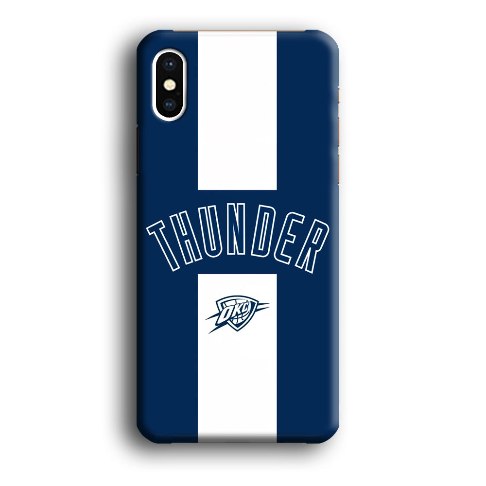 Oklahoma City Thunder Stripe White iPhone X Case