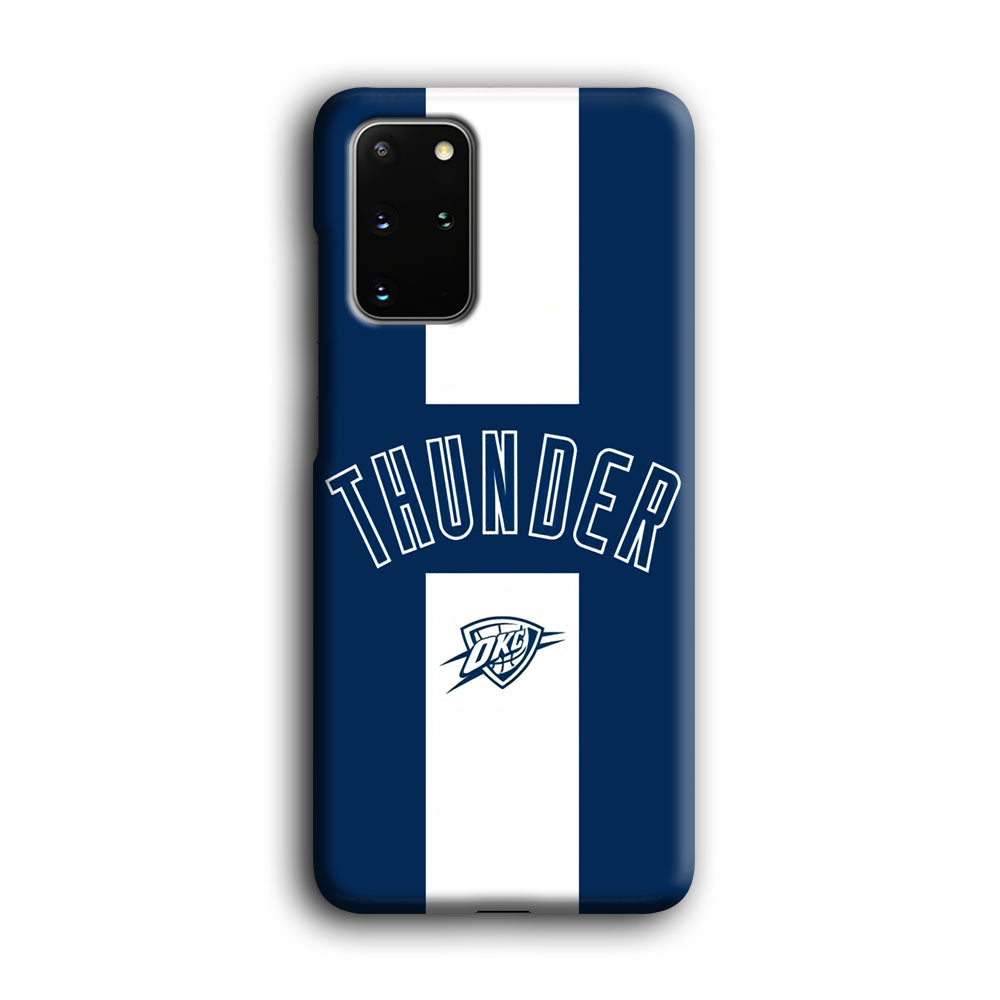 Oklahoma City Thunder Stripe White Samsung Galaxy S20 Plus Case