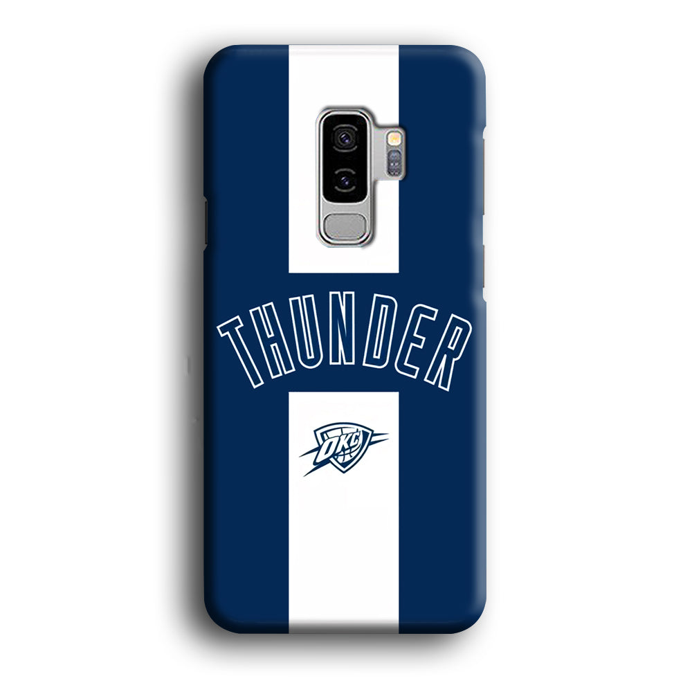 Oklahoma City Thunder Stripe White Samsung Galaxy S9 Plus Case